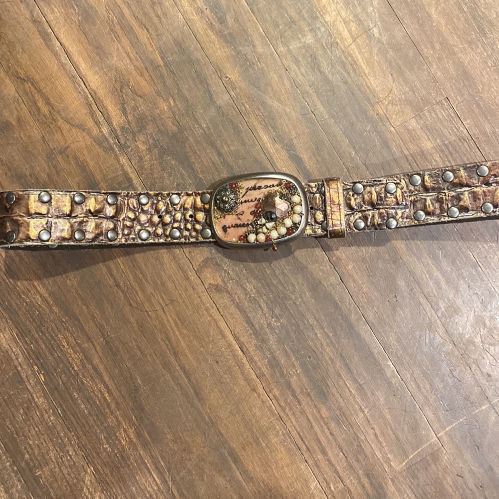 D.L. Rhein Los Angeles Studded Belt And Buckle